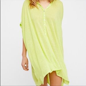 Marrakesh Mini Dress - Neon Yellow - Small
